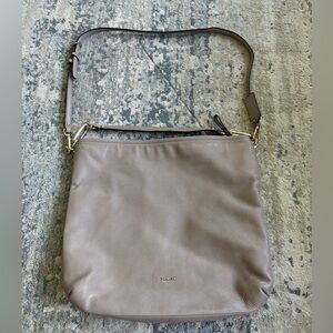 COACH Madison Hobo Shoulder Crossbody Bag in Slit Taupe